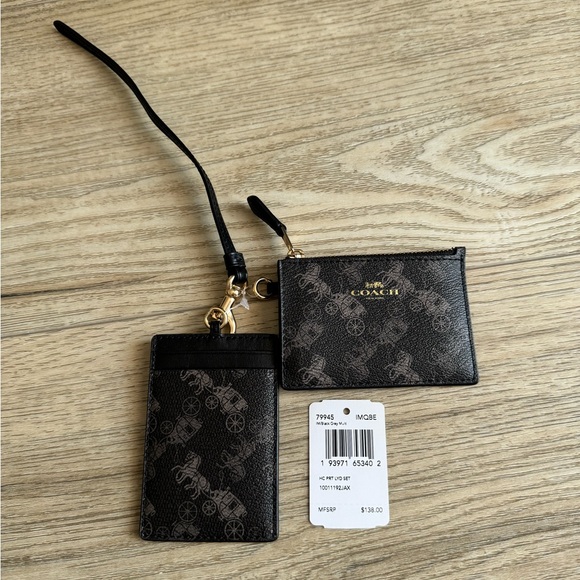 Coach card case set with strap - NWT - Picture 2 of 4